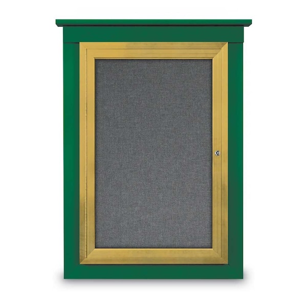 Sliding Glass Enclosed Letterboard, 96"x4, UV9009ACS-SATIN-WHITE